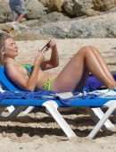 Georgia Toffolo, Queen of the Jungle in Bikini on a Barbados Beach