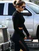 Jennifer Lopez Booty in Tights, Going to the Gym in Miami