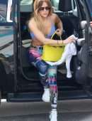 Jennifer Lopez in Tights Going to a Gym in Miami