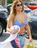 Jennifer Lopez in Tights Going to a Gym in Miami