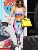 Jennifer Lopez in Tights Going to a Gym in Miami