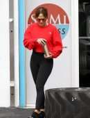 Jennifer Lopez in Leggings in Miami
