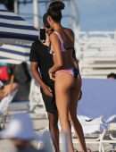 Joan Smalls in Bikini on the Beach in Miami