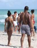 Karrueche Tran in Bikini on the Beach in Miami