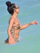 Karrueche Tran in Bikini on the Beach in Miami