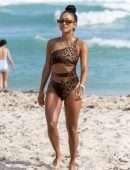 Karrueche Tran in Bikini on the Beach in Miami