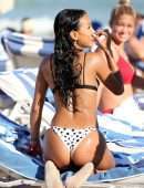 Karrueche Tran Booty in Bikini at Beach in Miami