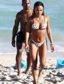 Karrueche Tran Booty in Bikini at Beach in Miami