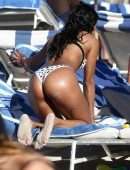 Karrueche Tran Booty in Bikini at Beach in Miami