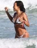 Karrueche Tran Booty in Bikini at Beach in Miami