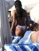 Karrueche Tran Booty in Bikini at Beach in Miami