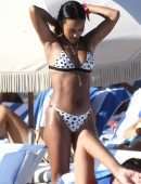 Karrueche Tran Booty in Bikini at Beach in Miami