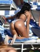 Karrueche Tran Booty in Bikini at Beach in Miami