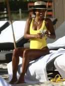 Karrueche Tran in Swimsuit at Beach on Vacation in Miami