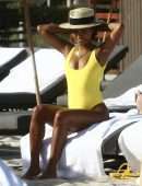 Karrueche Tran in Swimsuit at Beach on Vacation in Miami