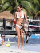 Kendall Rae Knight in White Bikini on the Beach in Tulum