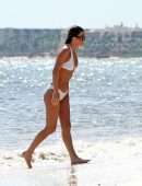 Kendall Rae Knight in White Bikini on the Beach in Tulum