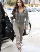 Kim Kardashian in Tights Out in Sherman Oaks