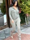 Kim Kardashian in Tights Out in Sherman Oaks