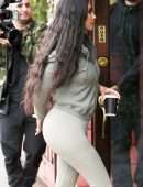 Kim Kardashian in Tights Out in Sherman Oaks