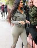 Kim Kardashian in Tights Out in Sherman Oaks