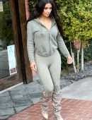 Kim Kardashian in Tights Out in Sherman Oaks