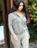 Kim Kardashian in Tights Out in Sherman Oaks