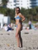 Kimberley Garner in Bikini on the Beach in Miami