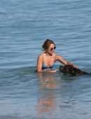 Kimberley Garner in Bikini on the Beach in Miami