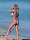 Kimberley Garner in Bikini on the Beach in Miami