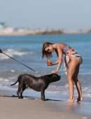 Kimberley Garner in Bikini on the Beach in Miami