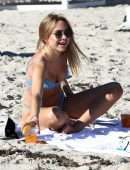 Kimberley Garner in Bikini on the Beach in Miami