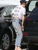 Kristen Stewart Leaving Nail Bar in West Hollywood