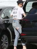 Kristen Stewart Leaving Nail Bar in West Hollywood