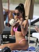 Metisha Schaefer Booty in Bikini on Miami Beach