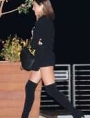 Olivia Culpo Leggy, Outside Nobu in Malibu