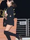Olivia Culpo Leggy, Outside Nobu in Malibu