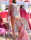 Rhea Durham Booty in Bikini on Beach in Barbados