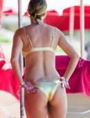 Rhea Durham Booty in Bikini on Beach in Barbados