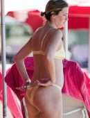 Rhea Durham Booty in Bikini on Beach in Barbados