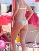 Rhea Durham Booty in Bikini on Beach in Barbados