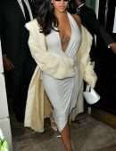 Rihanna Cleavage at Annabells Mayfair in London