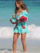 Rocky Barnes in Bikini at Beach in Tulum