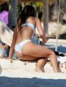 Rocky Barnes in Bikini at Beach in Tulum