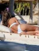 Rocky Barnes in Bikini at Beach in Tulum