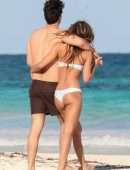Rocky Barnes in Bikini at Beach in Tulum