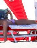 Roosmarijn de Kok in Bikini at Beach in Miami