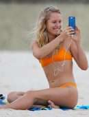 Sailor Brinkley Cook in Bikini on Bondi Beach in Sydney