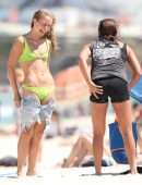 Sailor Brinkley-Cook Surfing on Bondi Beach in Sydney
