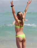 Sailor Brinkley-Cook Surfing on Bondi Beach in Sydney